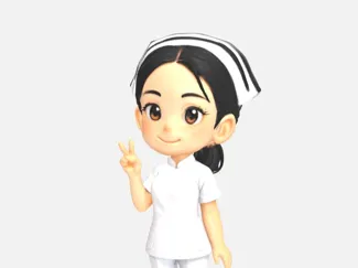 Cartoon nurse model