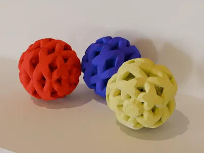 Lattice massage ball