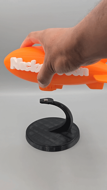 Nickelodeon-Style Blimp with Magnetic Stand