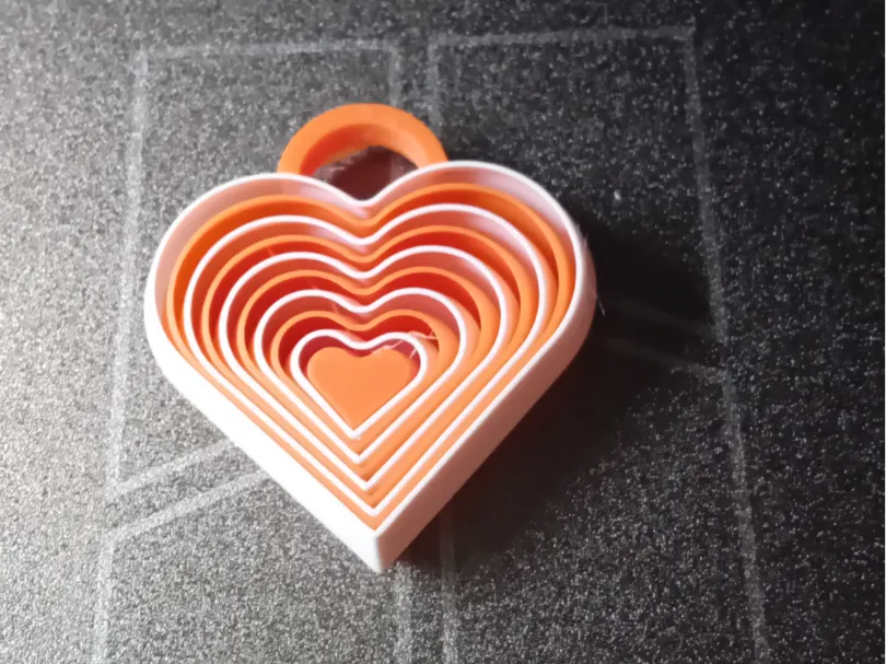 Porte-clés fidget cœur Saint-Valentin