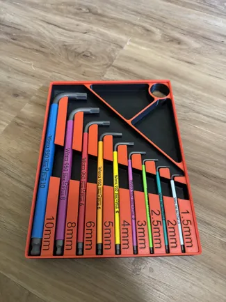 Gridfinity Wera Hex+ Metric Set holder