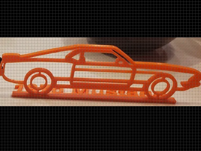1970 Mustang silhouette/outline *with stand