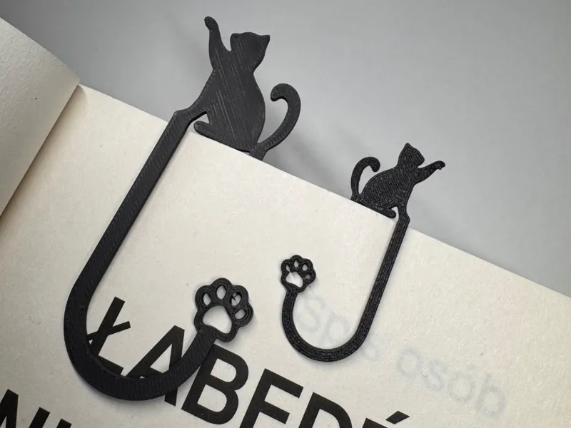 Cat bookmark paper clip