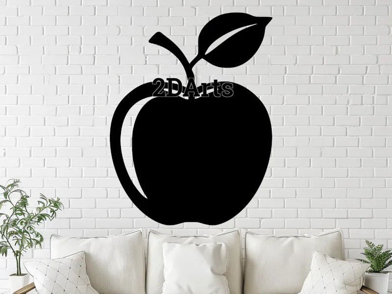 Apple Silhouette – STL for 3D & Laser Cut
