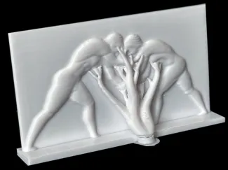 Bas relief Musée National Athènes, les lutteurs
