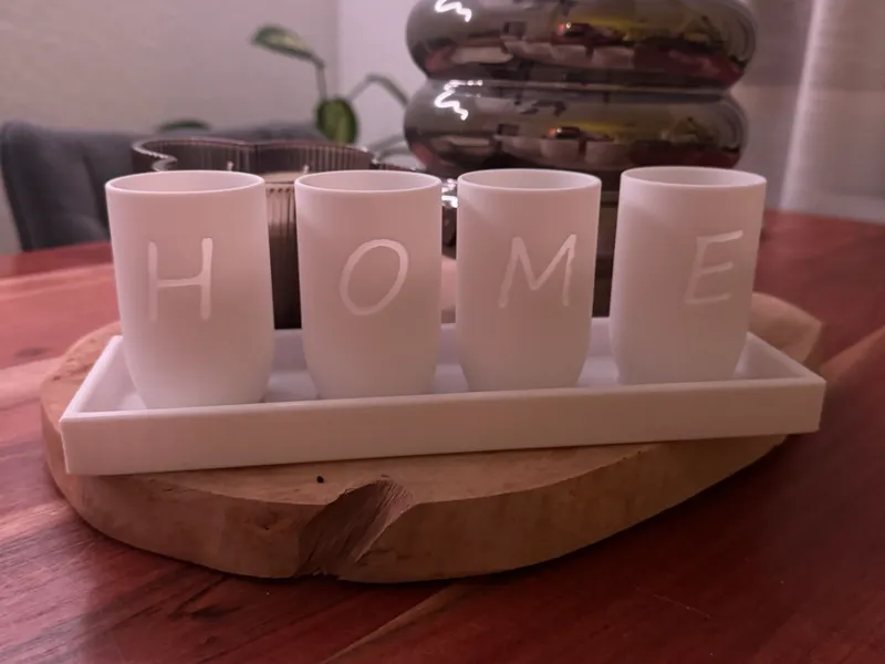 LED-Kerzenlichthalter "HOME"