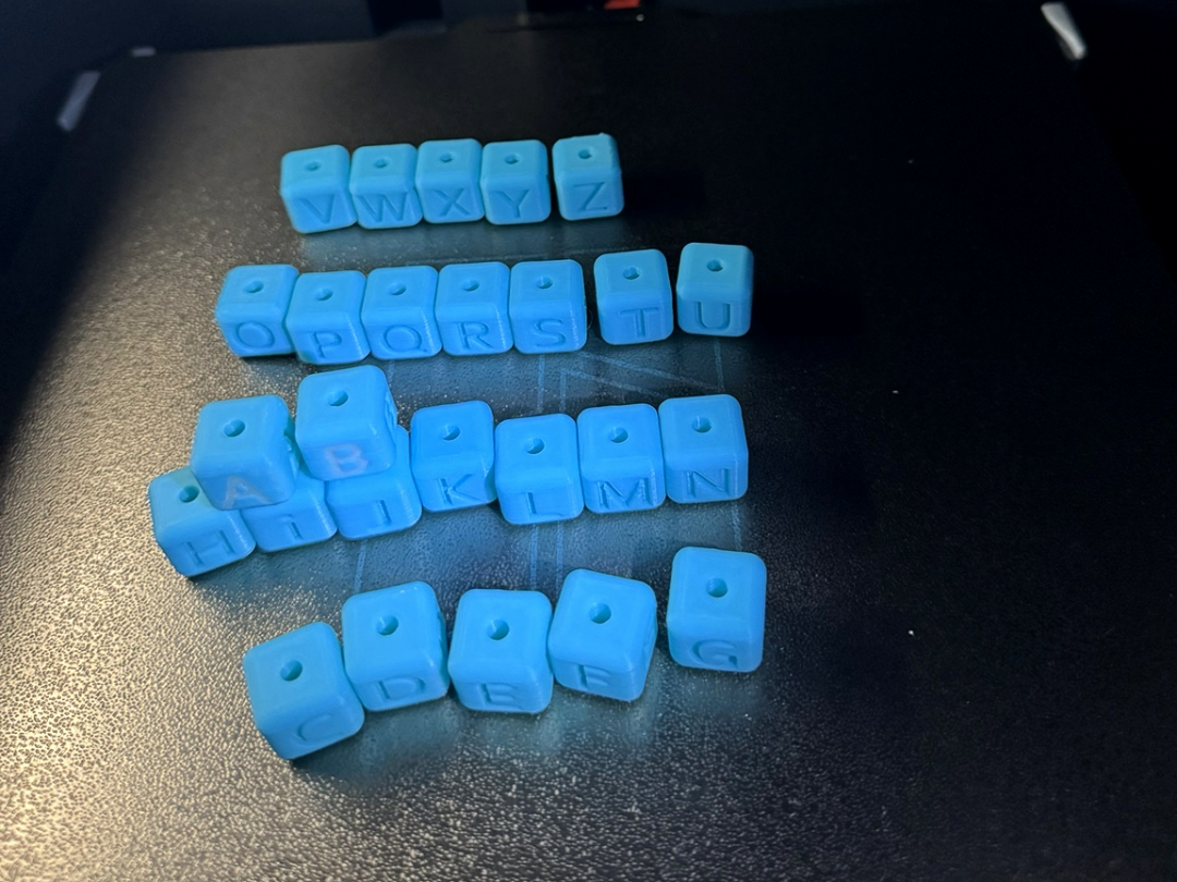 Dice name Keychain 3D model