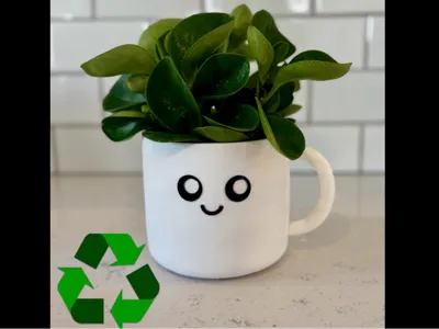 Cute Brew & Bloom Planter