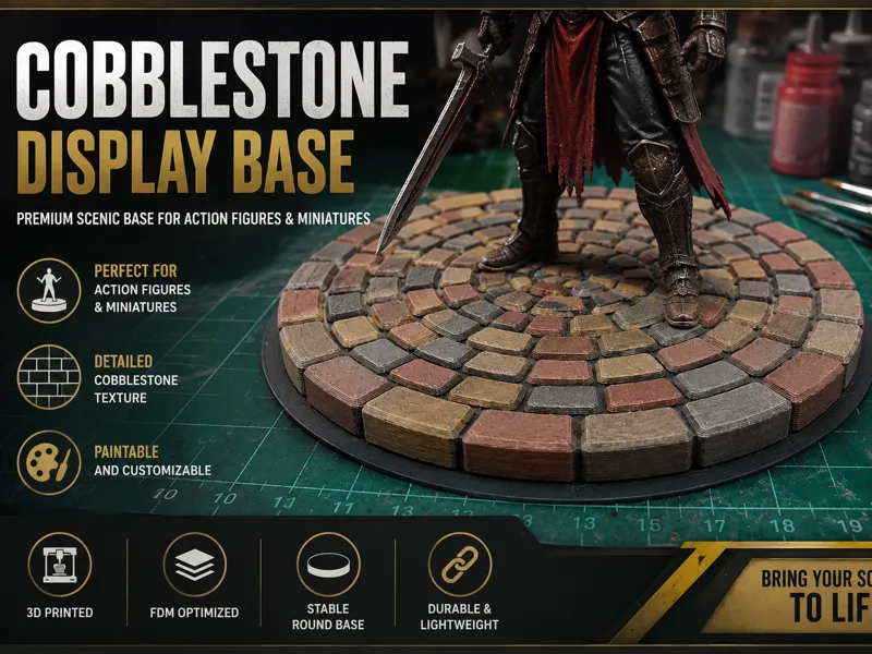 Cobblestone Display Base – Scenic Platform