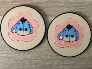 Eeyore Coaster - Cute Pink