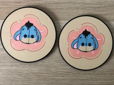 Eeyore Coaster - Cute Pink