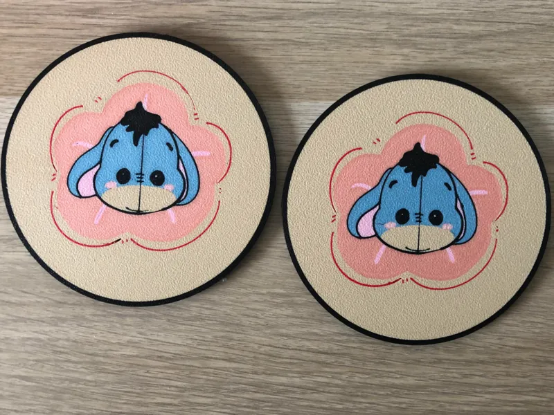 Eeyore Coaster - Cute Pink