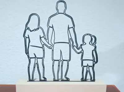 Father and daughters picture