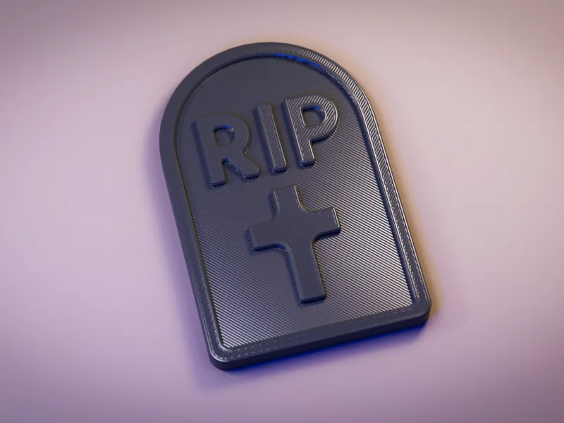 RIP Tombstone Decor