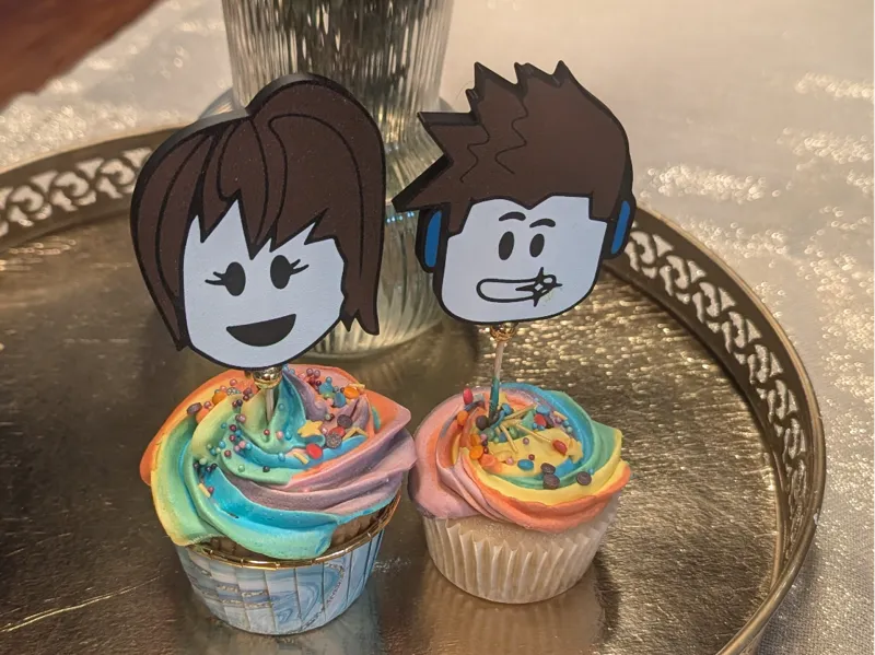 ROBLOX Cake, Muffin or Cupcake Topper - Boy Girl