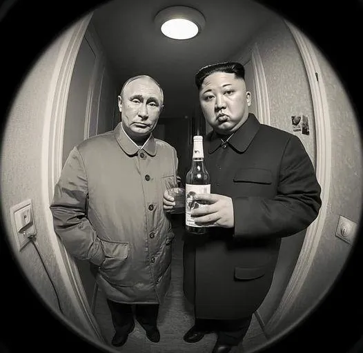 Lightbox Lithophane Putin and Kim 