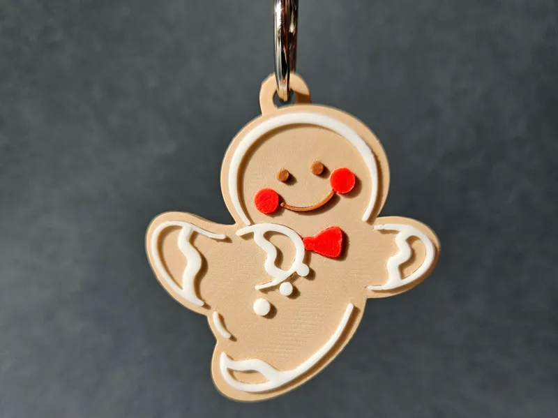 Christmas Gingerbread Decoration/Keychain