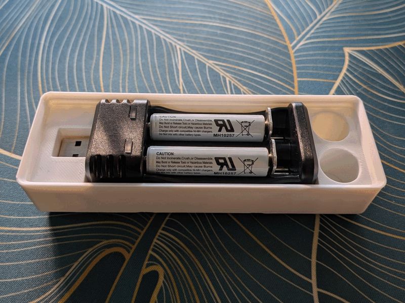 PowerOwl 2-Bay Battery Charger Holder (Gridfinity)