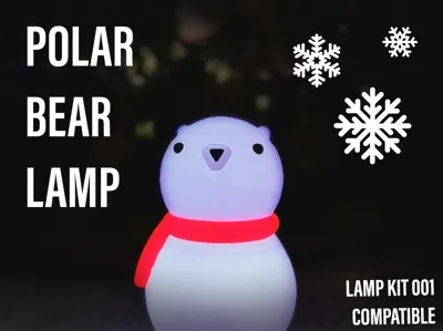 Polar Bear Lamp - Compatible w/ LED Lamp Kit 001!