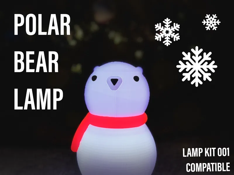 Polar Bear Lamp - Compatible w/ LED Lamp Kit 001!