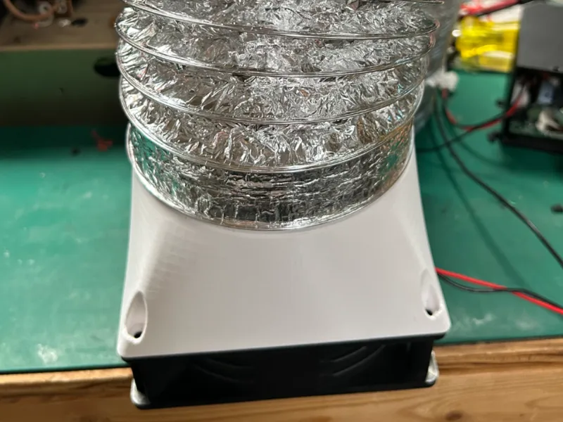 120mm fan to 4" Adaptor for Ducting and Venting