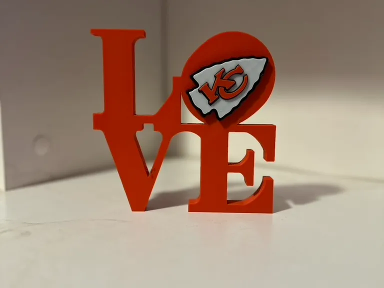 KC Chiefs LOVE Sign