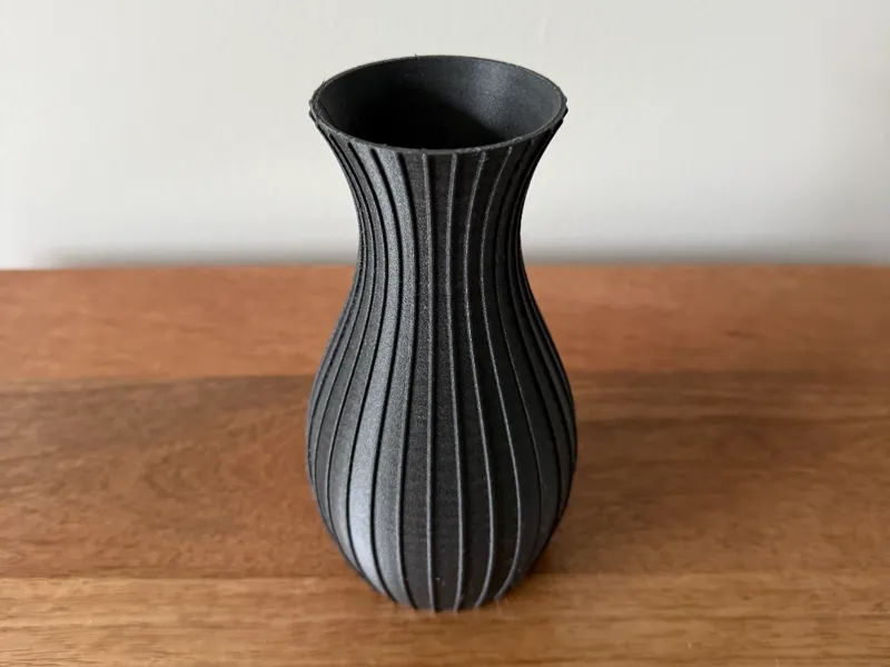 Ribbed Vase