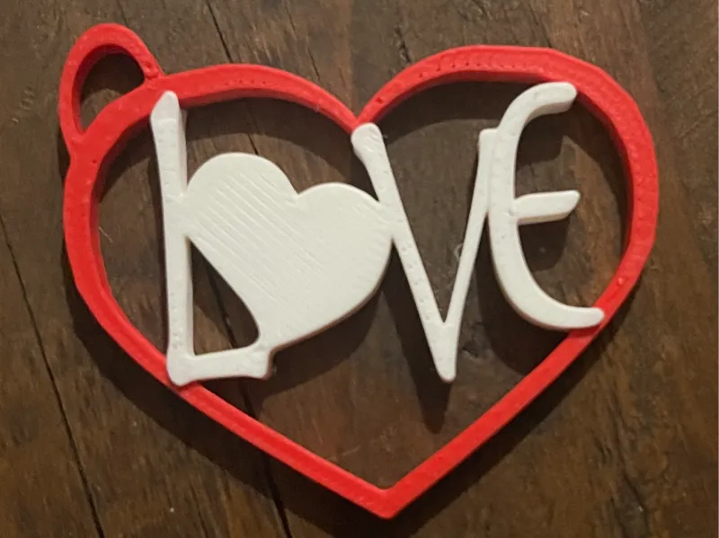 Love Heart Keychain