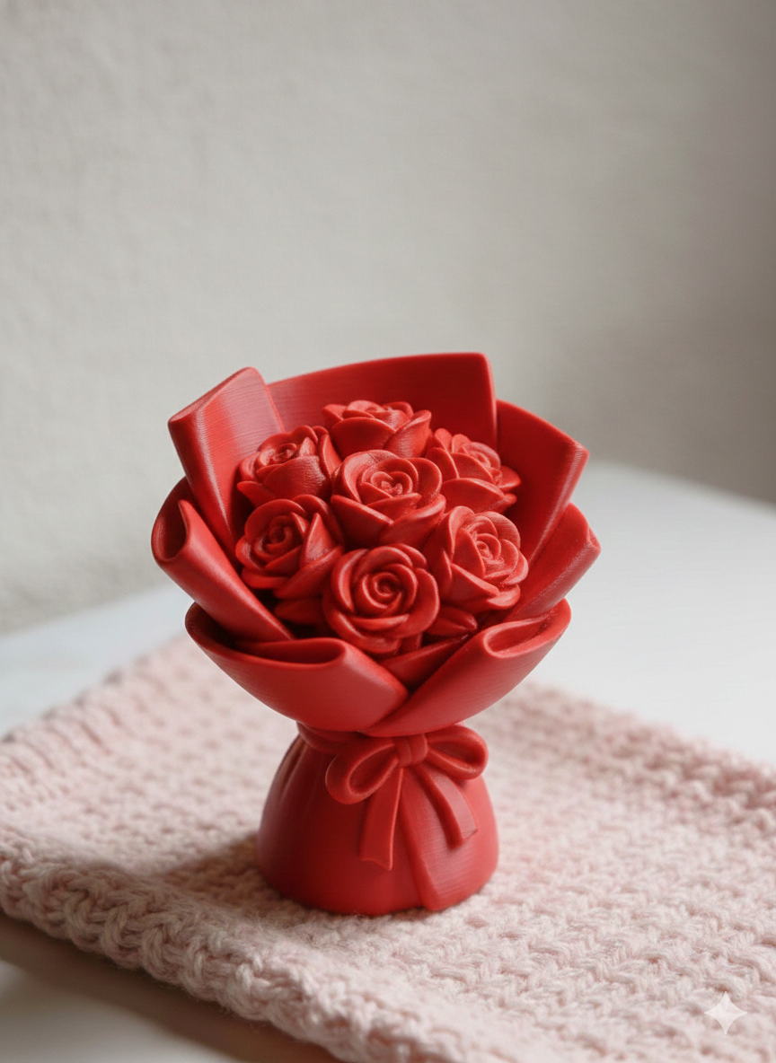 Miniatura 4 do modelo 3D 玫瑰花束 | 情人节花束 | 花束摆件