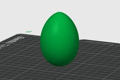 Œuf sculpté minimaliste