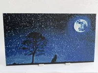 Loup hurlant à la lune — HueForge — photo 3
