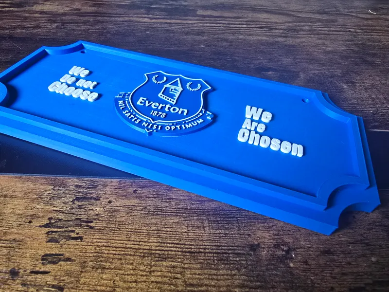 Everton FC Plaque