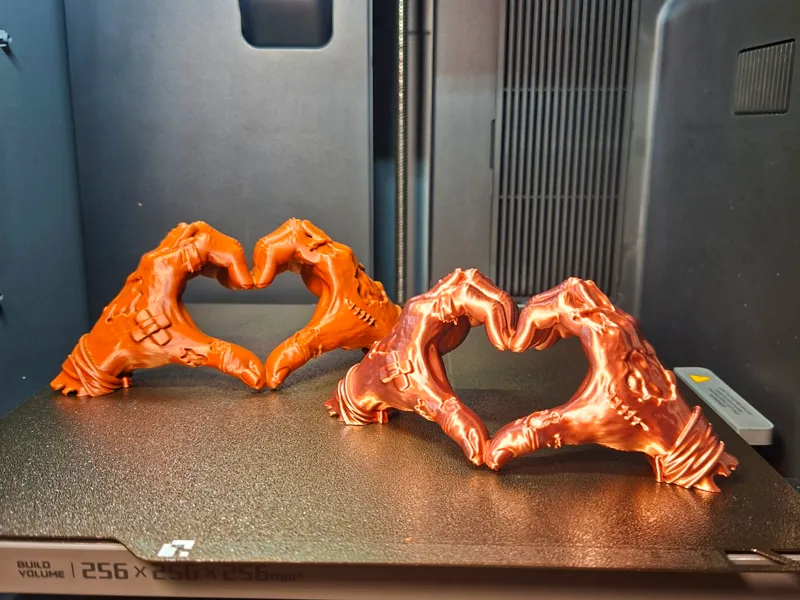 Zombie hands forming a heart - interesting gift