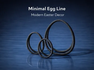 Minimal Egg Line – Modern Easter Decor