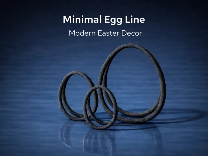 Minimal Egg Line – Modern Easter Decor