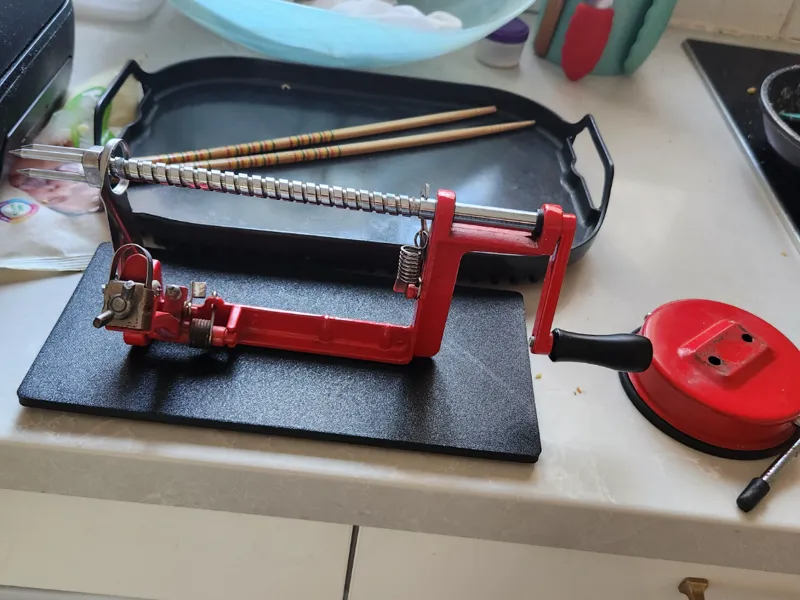 apple slicer stand to replace broken plunger one