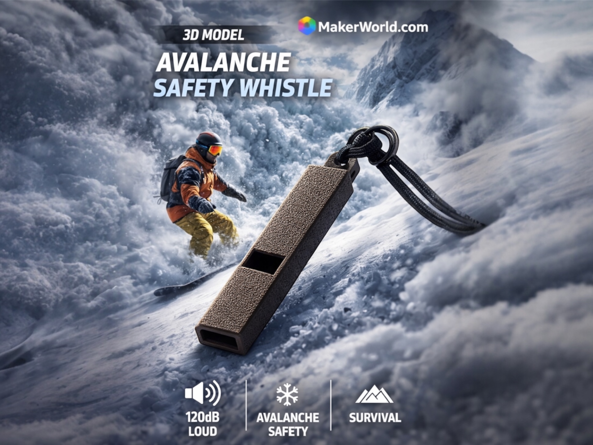Avalanche Safety Whistle