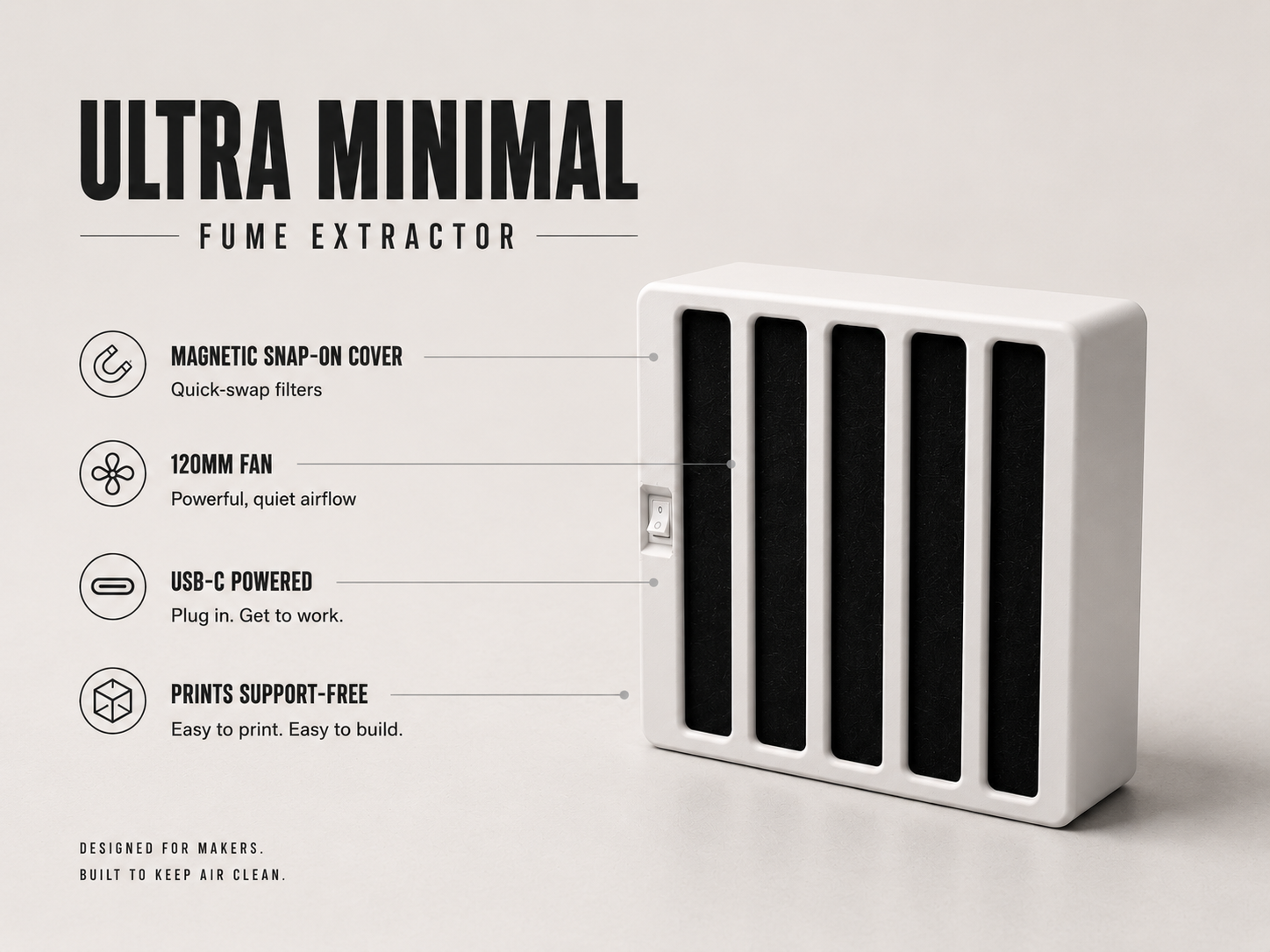 Ultra Minimal Fume Extractor