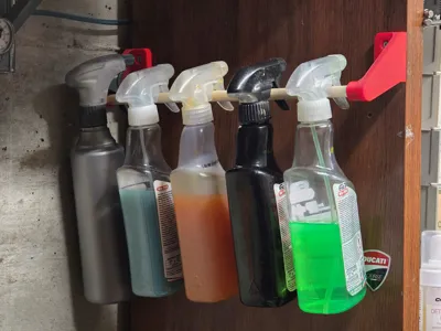 SPRAY BOTTLE RACK - WALL MOUNTED