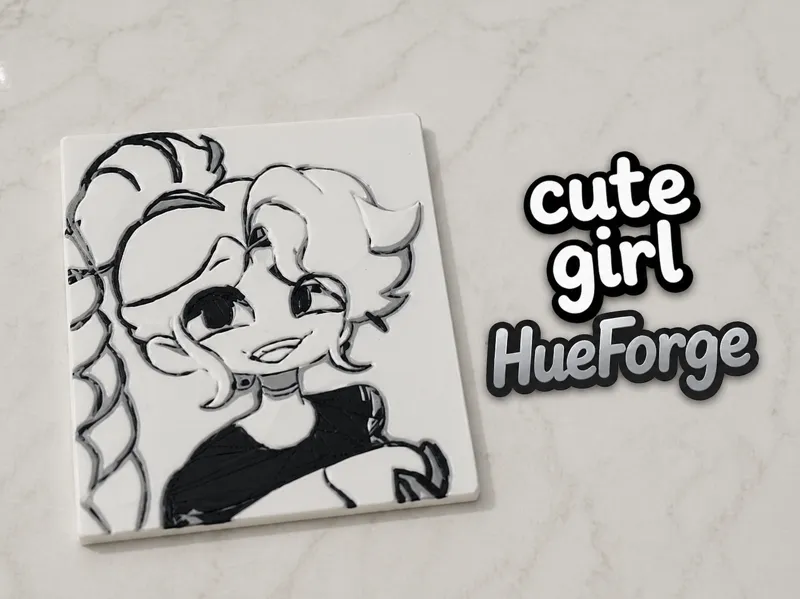 cute girl HueForge