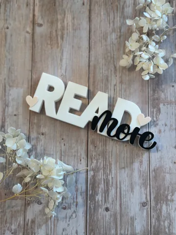Letrero o emblema decorativo: Read More – Deko-Schriftzug — vista de referencia 2