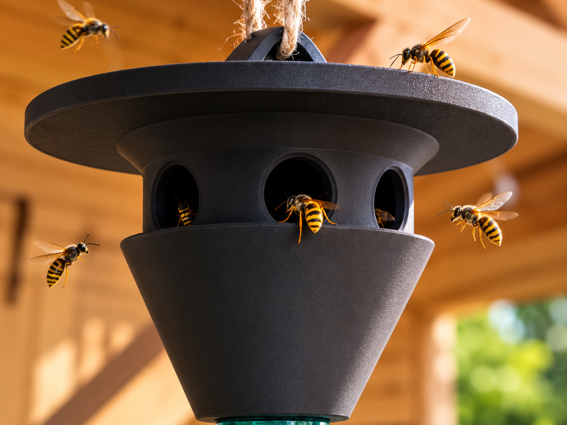 Chinese-Style Wasp Trap – Decorative & Functional - 1