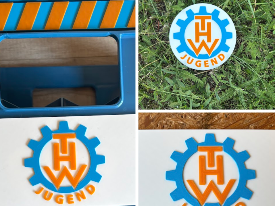 THW Jugend Logo - Mehrfarbig & Einzelteile