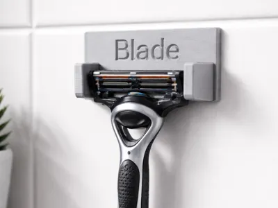 Universal Wall-Mounted Razor Holder (3D Printable)