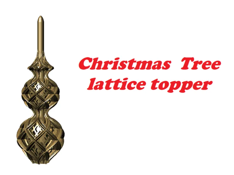Christmas Lattice Topper