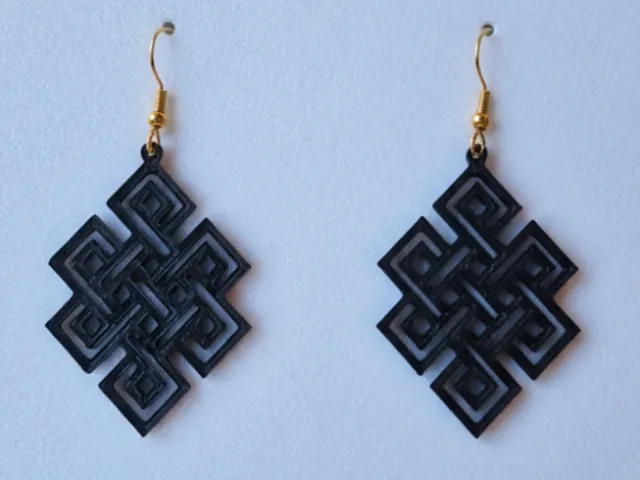 Earring Tibetan knot