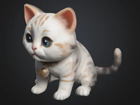 Petit chat fin de bobine