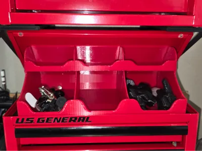 HF mini tool box top 2 shelf organizer 100mm tall