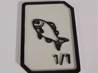 Fish 1/1 Tokken MTG