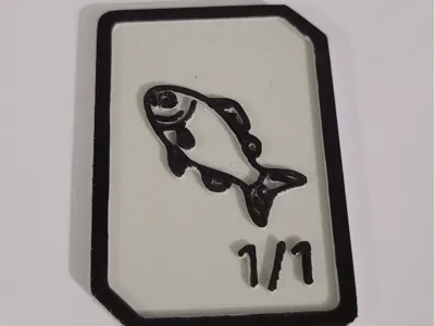 Fish 1/1 Tokken MTG